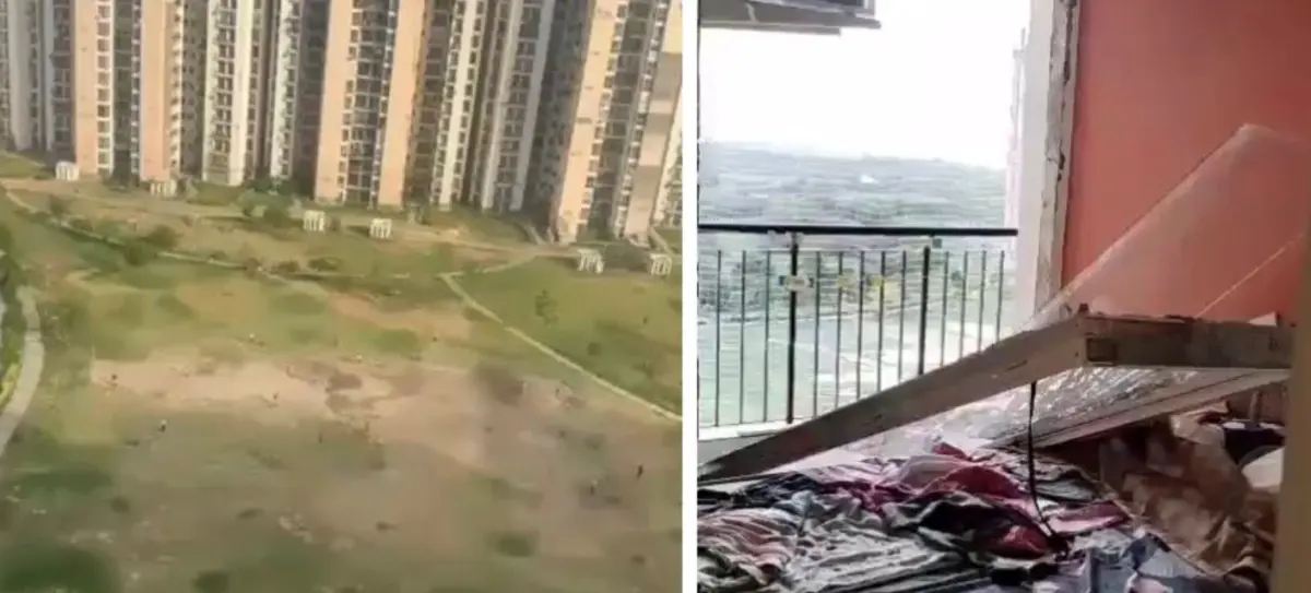 Jp Aman Storm Damage Jp Aman Society 40 Flats Doors And Windows Flew Off In Just One Storm. Poor Material Exposed.