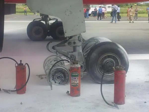 Airindia Tyre Burst Another Big Airindia Accident. Landing Time 3 Tyre Burst. Main Runway Shutdown.