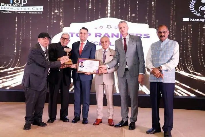 Anshuman Singhania Of Jk Tyre Honored As 'Ceo Of The Year' At National Management Summit In New Delhi