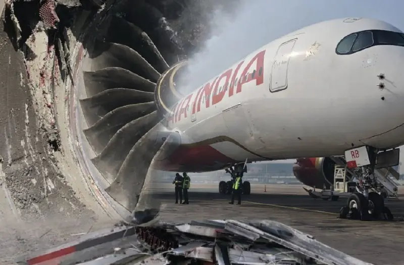 Air India A350 Ground Incident At Delhi Airport: Substantial Damage After Cargo Container Ingestion During Taxiing On January 15, 2026
