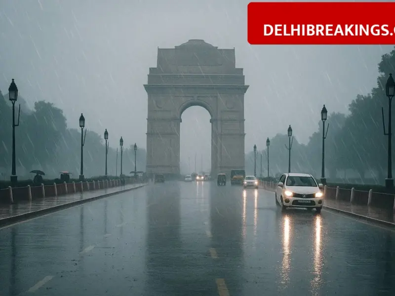 Imd Issues Yellow Alert For Delhi Today, Rain And 40 Kmph Winds To Bring Chill Back