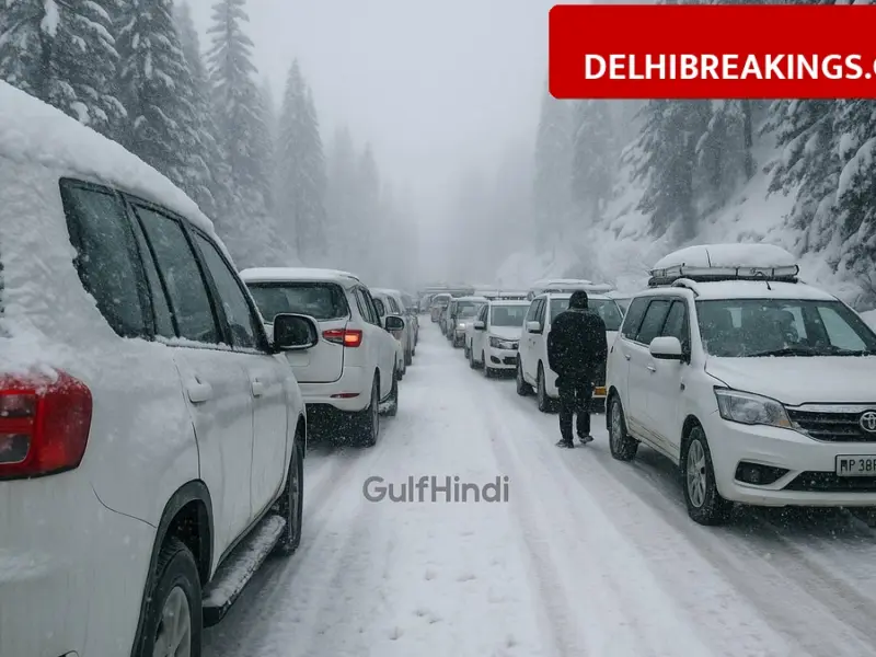 Manali Snowfall Chaos: Delhi Tourists Stuck In 5 Km Jam, Taxi Fares Touch Rs 15000