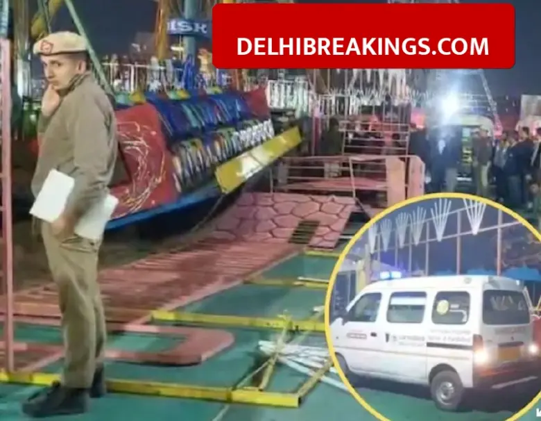 delhibreakings surajkund mela accident tsunami swing breaks mid air 13 injured and police inspector dies in faridabad Surajkund Mela Accident: Tsunami Swing Breaks Mid-Air, 13 Injured and Police Inspector Dies in Faridabad