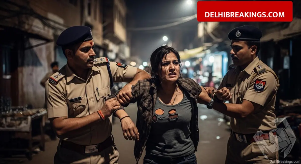 delhibreakings woman bites head constable geeta colony delhi arrest Woman Arrested in Geeta Colony for Biting Head Constable on Shoulder, Uniform Torn During Scuffle